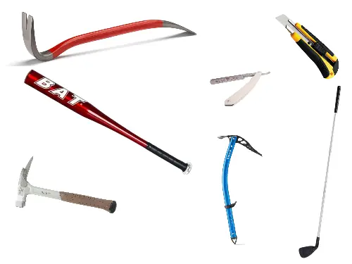 tout objet susceptible de constituer une arme